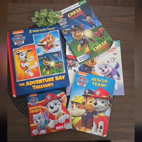 Paw Patrol Book Lot Kids Reading Beginners Boys Girls Books Ryder Chase - Picture 2 of 5